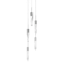 Avenue Lighting Aspen 5 Light 12" Wide LED Crystal Multi Light Pendant with Clear Crystal Shades Polished Chrome