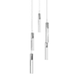 Avenue Lighting The Original Glacier 5 Light 12" Wide LED Crystal Multi Light Pendant with Clear Crystal Shades Polished Chrome