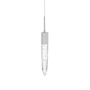 Avenue Lighting Aspen 2" Wide LED Crystal Mini Pendant with Bubbled Crystal Shade Polished Chrome