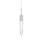 Avenue Lighting Aspen 2" Wide LED Crystal Mini Pendant with Clear Crystal Shade Polished Chrome