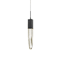 Avenue Lighting Aspen 2" Wide LED Crystal Mini Pendant with Bubbled Crystal Shade Dark Bronze