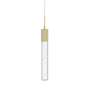 Avenue Lighting The Original Glacier 2" Wide LED Crystal Mini Pendant with Bubbled Crystal Shades Brushed Brass
