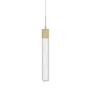 Avenue Lighting The Original Glacier 2" Wide LED Crystal Mini Pendant with Snow Glass Shade Brushed Brass