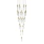Avenue Lighting Aspen 41 Light 36" Wide LED Crystal Multi Light Pendant with Bubbled Crystal Shades Brushed Brass