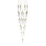Avenue Lighting Aspen 41 Light 36" Wide LED Crystal Multi Light Pendant with Clear Crystal Shades Brushed Brass