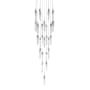 Avenue Lighting Aspen 41 Light 36" Wide LED Crystal Multi Light Pendant with Bubbled Crystal Shades Polished Chrome