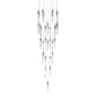 Avenue Lighting Aspen 41 Light 36" Wide LED Crystal Multi Light Pendant with Clear Crystal Shades Polished Chrome