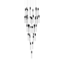 Avenue Lighting The Original Glacier 41 Light 36" Wide LED Crystal Multi Light Pendant with Clear Crystal Shades Black