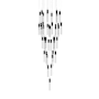 Avenue Lighting The Original Glacier 41 Light 36" Wide LED Crystal Multi Light Pendant with Clear Crystal Shades Dark Bronze