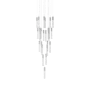 Avenue Lighting The Original Glacier 25 Light 28" Wide LED Crystal Multi Light Pendant with Bubbled Crystal Shades Polished Chrome