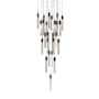 Avenue Lighting The Original Glacier 25 Light 28" Wide LED Crystal Multi Light Pendant with Bubbled Crystal Shades Dark Bronze