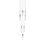 Avenue Lighting Aspen 13 Light 20" Wide LED Crystal Multi Light Pendant with Bubbled Crystal Shades Polished Chrome