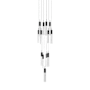 Avenue Lighting The Original Glacier 13 Light 20" Wide LED Crystal Multi Light Pendant with Bubbled Crystal Shades Dark Bronze
