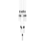 Avenue Lighting The Original Glacier 13 Light 20" Wide LED Crystal Multi Light Pendant with Clear Crystal Shades Dark Bronze