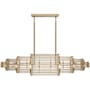 Avenue Lighting Waldorf 28 Light 64" Wide Linear Chandelier Aged Brass