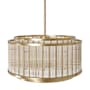 Avenue Lighting Waldorf 12 Light 31" Wide Drum Chandelier Aged Brass