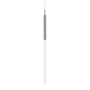 Avenue Lighting Main St. 5" Wide LED Mini Pendant with Frosted Glass Shade Polished Nickel