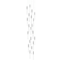 Avenue Lighting Main St. 21 Light 22" Wide LED Multi Light Pendant with Snow Glass Shades Polished Nickel