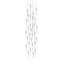 Avenue Lighting Main St. 31 Light 30" Wide LED Multi Light Pendant with Boa Glass Shades Polished Nickel