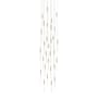Avenue Lighting Main St. 31 Light 30" Wide LED Multi Light Pendant with Frosted Glass Shades Brushed Brass