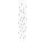 Avenue Lighting Main St. 31 Light 30" Wide LED Multi Light Pendant with Frosted Glass Shades Polished Nickel
