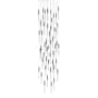Avenue Lighting Main St. 51 Light 37" Wide LED Multi Light Pendant with Boa Glass Shades Black