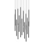 Avenue Lighting Filmore Ave. 17 Light 47" Wide LED Linear Pendant Black