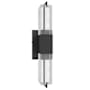 Avenue Lighting The Original Glacier 2 Light 17" Tall LED Bath Bar with Snow Crystal Shade Black