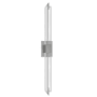 Avenue Lighting The Original Glacier 2 Light 39" Tall LED Bath Bar with Snow Crystal Shade Polished Nickel