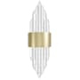 Avenue Lighting Aspen 22" Tall LED Wall Sconce with Bubbled Crystal Shades Brushed Brass