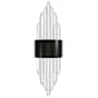 Avenue Lighting Aspen 22" Tall LED Wall Sconce with Bubbled Crystal Shades Dark Bronze