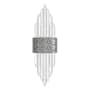 Avenue Lighting Aspen 22" Tall LED Wall Sconce with Bubbled Crystal Shades Hammered Polished Nickel