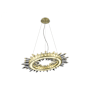 Avenue Lighting Aspen 27" Wide LED Crystal Abstract Chandelier Brushed Brass
