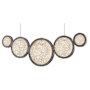 Avenue Lighting Bottega 44" Wide Linear Chandelier Polished Nickel