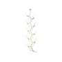 Avenue Lighting San Vicente Blvd. 20 Light 35" Wide LED Abstract Chandelier with Frosted Glass Shades Brushed Brass