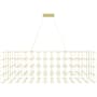 Avenue Lighting Argyle Ave. 72" Wide LED Abstract Chandelier Gold