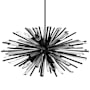 Avenue Lighting Palisades Ave. 10 Light 39" Wide Sputnik Chandelier Black / Clear Glass