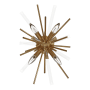 Avenue Lighting Palisades Ave. 4 Light 20" Tall Wall Sconce Aged Brass / Champagne Glass