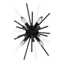 Avenue Lighting Palisades Ave. 4 Light 20" Tall Wall Sconce Black / Clear Glass