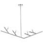Avenue Lighting The Oaks 8 Light 52" Wide Abstract Chandelier Polished Nickel