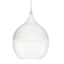 Avenue Lighting Robertson Blvd. 8" Wide Mini Pendant with Glass Shade White
