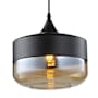 Avenue Lighting Robertson Blvd. 10" Wide Mini Pendant with Glass Shade Black / Bronze
