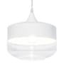 Avenue Lighting Robertson Blvd. 10" Wide Mini Pendant with Glass Shade White