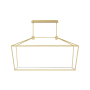 Avenue Lighting Park Ave. 54" Wide LED Linear Chandelier Gold