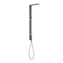 Axor ShowerComposition Thermostatic Shower System with 2.5 GPM Shower Head, Hand Shower and Shoulder Shower Brushed Black Chrome