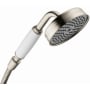 Axor Montreux Single Function 1.8 gpm Hand Shower Less Hose - Engineered in Germany, Limited Lifetime Warranty Brushed Nickel