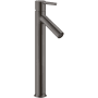 Axor Starck 1.2 GPM Single Hole Bathroom Faucet with AirPower, ComfortZone, EcoRight and Quick Clean Brushed Black Chrome