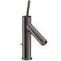 Axor Starck 1.2 GPM Single Hole Joystick Bathroom Faucet with Drain Assembly - Engineered in Germany, Limited Lifetime Warranty Brushed Black Chrome