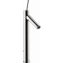 Axor Starck 1.2 GPM Single Hole Joystick Tall Vessel Bathroom Faucet Less Drain Assembly - Engineered in Germany, Limited Lifetime Warranty Chrome