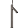 Axor Starck 1.2 GPM Single Hole Joystick Tall Vessel Bathroom Faucet Less Drain Assembly - Engineered in Germany, Limited Lifetime Warranty Brushed Black Chrome